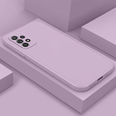 Samsung Galaxy A32 5G用360度 フルカバー極薄ソフトケース シリコンケース 耐衝撃 全面保護 バンパー S03 サムスン ラベンダー