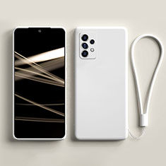 Samsung Galaxy A33 5G用360度 フルカバー極薄ソフトケース シリコンケース 耐衝撃 全面保護 バンパー S02 サムスン ホワイト