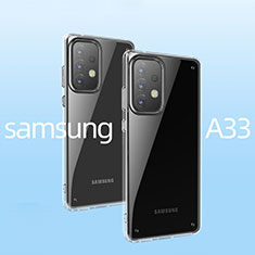 Samsung Galaxy A33 5G用極薄ソフトケース シリコンケース 耐衝撃 全面保護 クリア透明 T04 サムスン クリア