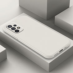 Samsung Galaxy A33 5G用360度 フルカバー極薄ソフトケース シリコンケース 耐衝撃 全面保護 バンパー S01 サムスン ホワイト