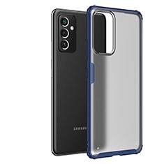 Samsung Galaxy A34 5G用ハイブリットバンパーケース クリア透明 プラスチック カバー サムスン ネイビー