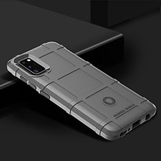 Samsung Galaxy A41用360度 フルカバー極薄ソフトケース シリコンケース 耐衝撃 全面保護 バンパー J02S サムスン グレー