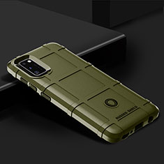 Samsung Galaxy A41用360度 フルカバー極薄ソフトケース シリコンケース 耐衝撃 全面保護 バンパー J02S サムスン グリーン