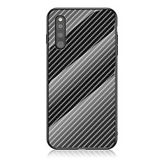 Samsung Galaxy A41 SC-41A用ハイブリットバンパーケース プラスチック 鏡面 虹 グラデーション 勾配色 カバー LS2 サムスン ブラック