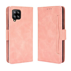 Samsung Galaxy A42 5G用手帳型 レザーケース スタンド カバー BY3 サムスン ピンク