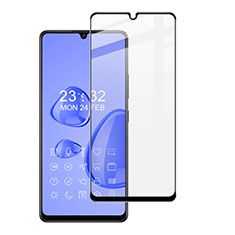 Samsung Galaxy A42 5G用強化ガラス フル液晶保護フィルム F08 サムスン ブラック