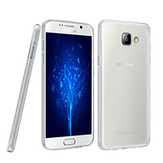 Samsung Galaxy A5 (2016) SM-A510F用極薄ソフトケース シリコンケース 耐衝撃 全面保護 クリア透明 カバー サムスン クリア