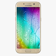Samsung Galaxy A5 (2017) Duos用強化ガラス フル液晶保護フィルム F04 サムスン ゴールド