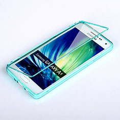 Samsung Galaxy A5 SM-500F用ソフトケース フルカバー クリア透明 サムスン ブルー