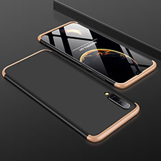 Samsung Galaxy A50S用ハードケース プラスチック 質感もマット 前面と背面 360度 フルカバー サムスン ゴールド・ブラック