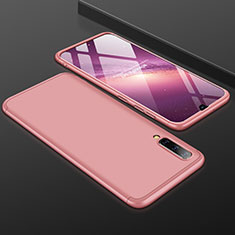 Samsung Galaxy A50S用ハードケース プラスチック 質感もマット 前面と背面 360度 フルカバー サムスン ローズゴールド