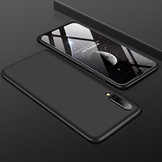 Samsung Galaxy A50S用ハードケース プラスチック 質感もマット 前面と背面 360度 フルカバー サムスン ブラック