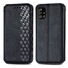 Samsung Galaxy A51 4G用手帳型 レザーケース スタンド カバー S01D サムスン ブラック