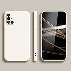 Samsung Galaxy A51 4G用360度 フルカバー極薄ソフトケース シリコンケース 耐衝撃 全面保護 バンパー S02 サムスン ホワイト