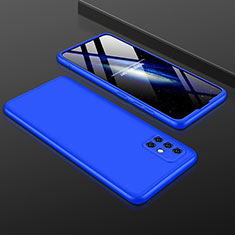 Samsung Galaxy A51 5G用ハードケース プラスチック 質感もマット 前面と背面 360度 フルカバー P01 サムスン ネイビー