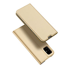 Samsung Galaxy A51 5G用手帳型 レザーケース スタンド カバー L02 サムスン ゴールド