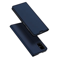 Samsung Galaxy A51 5G用手帳型 レザーケース スタンド カバー L02 サムスン ネイビー