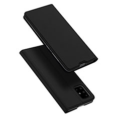 Samsung Galaxy A51 5G用手帳型 レザーケース スタンド カバー L02 サムスン ブラック