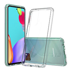 Samsung Galaxy A52 5G用360度 フルカバー ハイブリットバンパーケース クリア透明 プラスチック カバー ZJ5 サムスン クリア