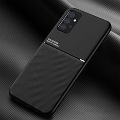Samsung Galaxy A52 5G用極薄ソフトケース シリコンケース 耐衝撃 全面保護 マグネット式 バンパー サムスン ブラック
