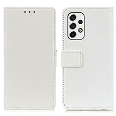 Samsung Galaxy A53 5G用手帳型 レザーケース スタンド カバー M08L サムスン ホワイト