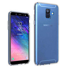Samsung Galaxy A6 (2018)用極薄ソフトケース シリコンケース 耐衝撃 全面保護 クリア透明 カバー サムスン クリア