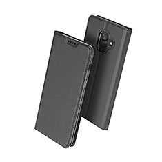 Samsung Galaxy A6 (2018) Dual SIM用手帳型 レザーケース スタンド サムスン ブラック