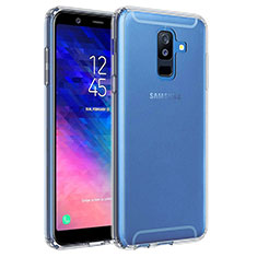 Samsung Galaxy A6 Plus用極薄ソフトケース シリコンケース 耐衝撃 全面保護 クリア透明 T02 サムスン クリア