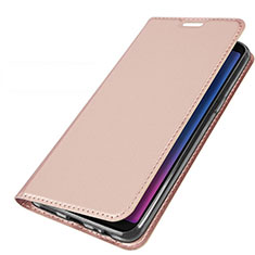 Samsung Galaxy A6s用手帳型 レザーケース スタンド カバー L01 サムスン ローズゴールド