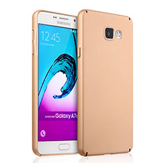 Samsung Galaxy A7 (2016) A7100用ハードケース プラスチック 質感もマット サムスン ゴールド