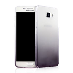 Samsung Galaxy A7 (2016) A7100用極薄ソフトケース グラデーション 勾配色 クリア透明 サムスン グレー