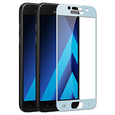 Samsung Galaxy A7 (2017) A720F用強化ガラス フル液晶保護フィルム F03 サムスン ネイビー