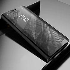 Samsung Galaxy A7 (2018) A750用手帳型 レザーケース スタンド 鏡面 カバー L03 サムスン ブラック