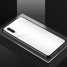 Samsung Galaxy A70用ハイブリットバンパーケース プラスチック 鏡面 カバー T02 サムスン ホワイト