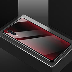 Samsung Galaxy A70用ハイブリットバンパーケース プラスチック 鏡面 カバー T02 サムスン レッド