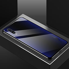 Samsung Galaxy A70用ハイブリットバンパーケース プラスチック 鏡面 カバー T02 サムスン ネイビー