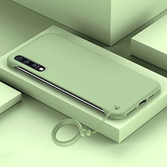 Samsung Galaxy A70S用ハードケース プラスチック 質感もマット カバー YK1 サムスン ライトグリーン