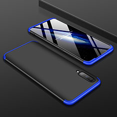 Samsung Galaxy A70S用ハードケース プラスチック 質感もマット 前面と背面 360度 フルカバー サムスン ネイビー・ブラック