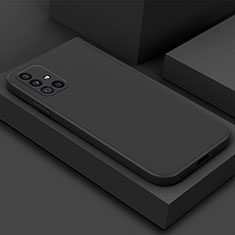 Samsung Galaxy A71 5G用360度 フルカバー極薄ソフトケース シリコンケース 耐衝撃 全面保護 バンパー S03 サムスン ブラック