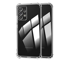 Samsung Galaxy A72 4G用極薄ソフトケース シリコンケース 耐衝撃 全面保護 クリア透明 T07 サムスン クリア