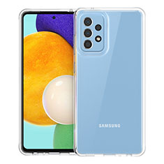 Samsung Galaxy A72 5G用極薄ソフトケース シリコンケース 耐衝撃 全面保護 クリア透明 T05 サムスン クリア