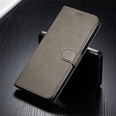 Samsung Galaxy A80用手帳型 レザーケース スタンド カバー T03 サムスン グレー
