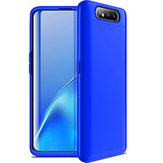 Samsung Galaxy A80用ハードケース プラスチック 質感もマット 前面と背面 360度 フルカバー C01 サムスン ネイビー