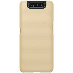 Samsung Galaxy A80用ハードケース プラスチック 質感もマット カバー P01 サムスン ゴールド