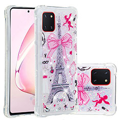 Samsung Galaxy A81用シリコンケース ソフトタッチラバー ブリンブリン カバー S01 サムスン ピンク