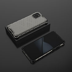 Samsung Galaxy A81用360度 フルカバー ハイブリットバンパーケース クリア透明 プラスチック カバー AM2 サムスン ブラック