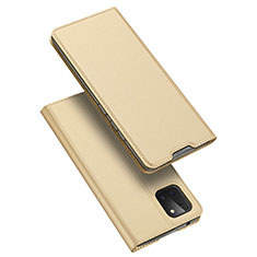 Samsung Galaxy A81用手帳型 レザーケース スタンド カバー L04 サムスン ゴールド