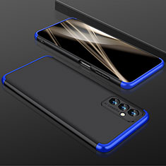 Samsung Galaxy A82 5G用ハードケース プラスチック 質感もマット 前面と背面 360度 フルカバー サムスン ネイビー・ブラック