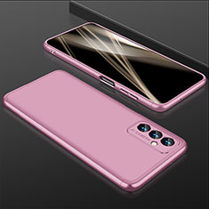 Samsung Galaxy A82 5G用ハードケース プラスチック 質感もマット 前面と背面 360度 フルカバー サムスン ローズゴールド
