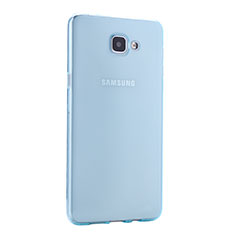 Samsung Galaxy A9 (2016) A9000用極薄ソフトケース シリコンケース 耐衝撃 全面保護 クリア透明 サムスン ネイビー